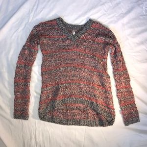 Pink and Grey Aeropostale Sweater